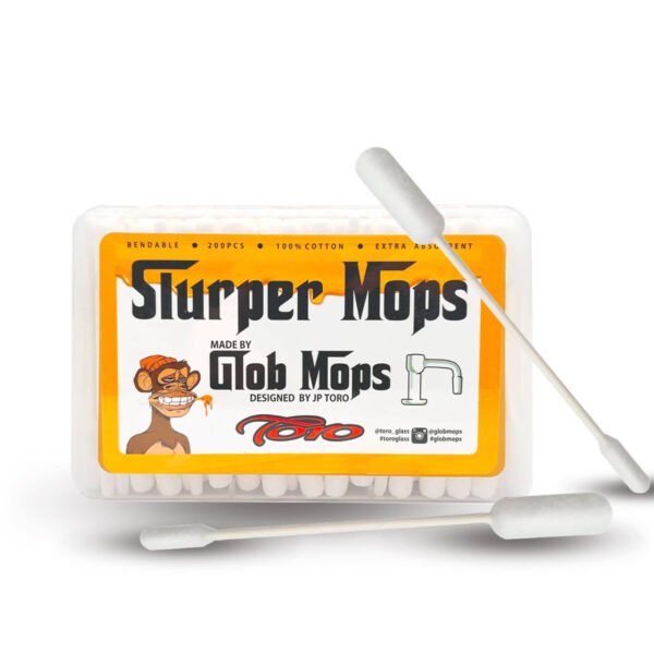 Glob Mops - Slurper Mops Cotton Swabs - Extra Absorbent, Pack of 200